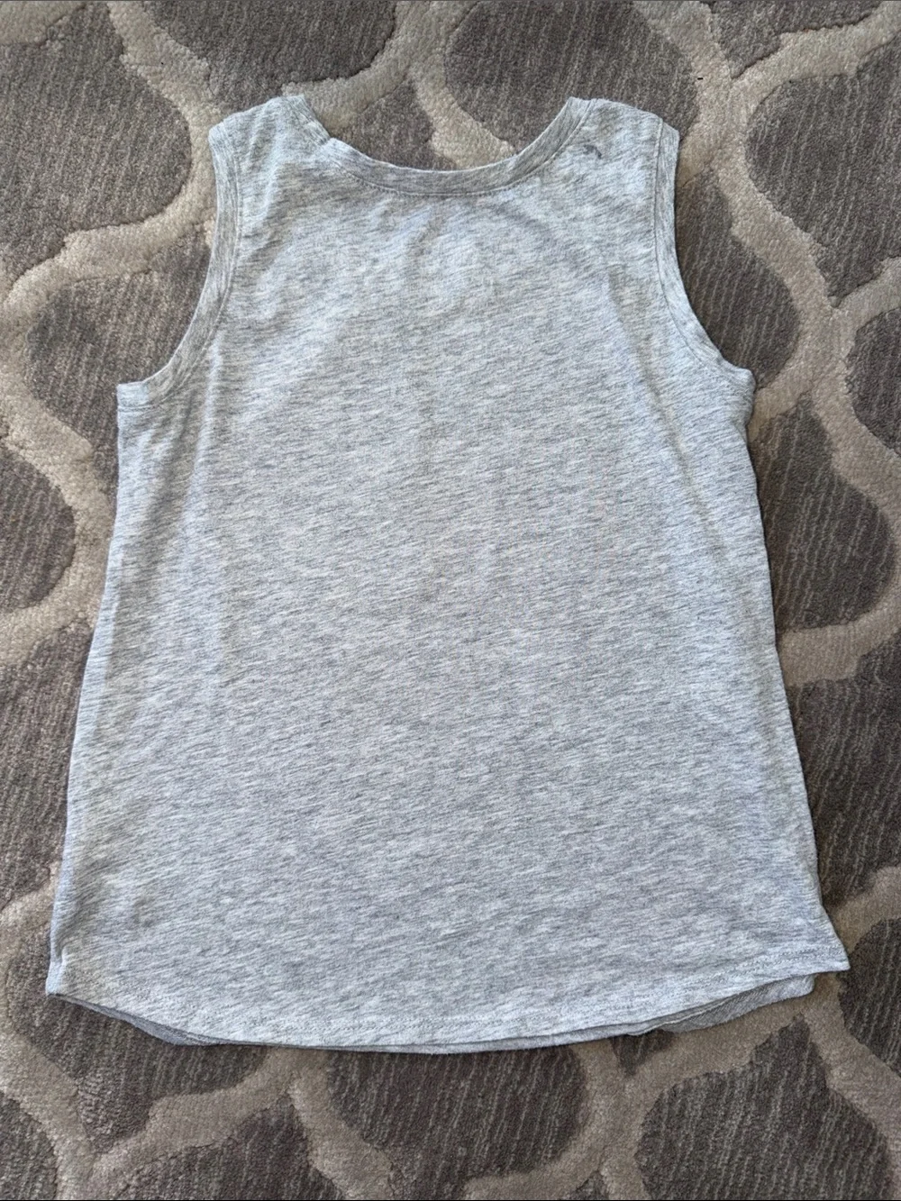 Justice Gray Tank Top with Rainbow BESTIE Graphic